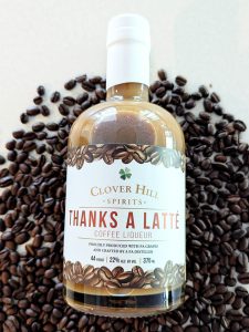 Bottle of Thanks A Latte coffee liqueur